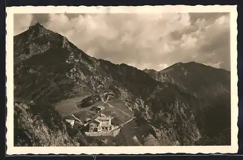 AK Streipsenjochhaus, Berghütte mit Stripsenkopf und Feldberg