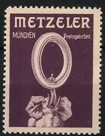 Reklamemarke Metzeler Pneumatic, München, Elefant mit Autoreifen