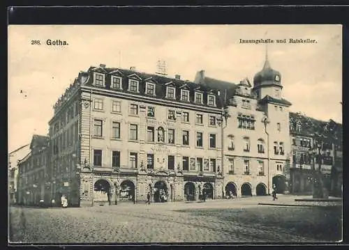 AK Gotha, Innungshalle und Gasthaus Ratskeller