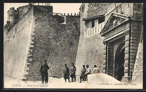 Leporello-AK Corte, Porte de la Caserne