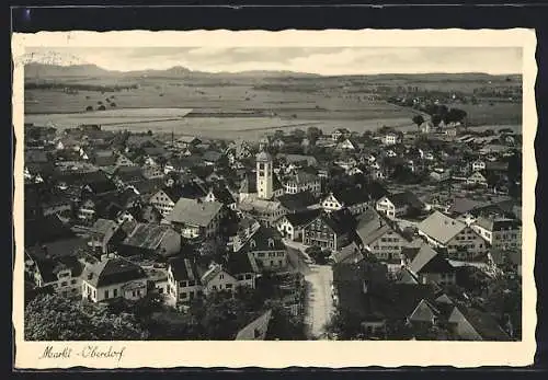 AK Markt-Oberdorf, Blick über die Dächer