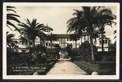 AK Algeciras, Fachada Sur y Jardines del Hotel Cristina