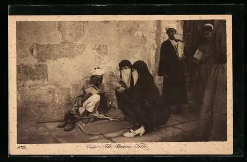 AK Cairo, The Fortune Teller, arabischer Hellseher