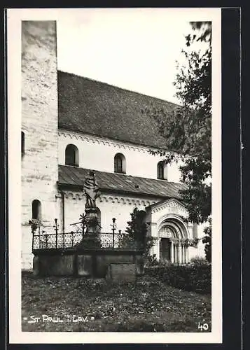 AK St. Paul i. Lav., Teilansicht der Kirche