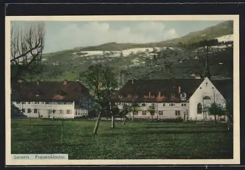 AK Sarnen, Blick zum Frauenkloster