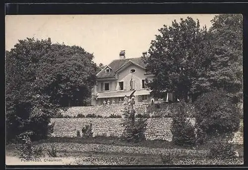 AK Chaumont, Petit Hotel, Gartenanlagen