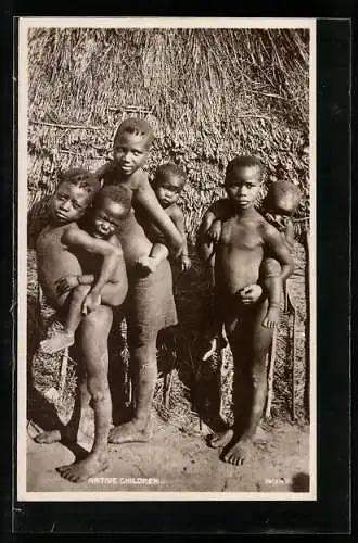 AK Nativer Children, südafrikanische Kinder