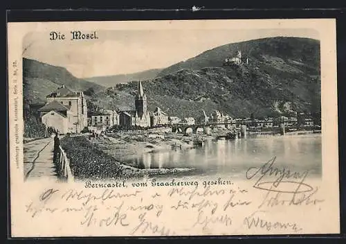 AK Berncastel /Mosel, Ortsansicht vom Graacherweg aus