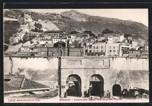 AK Gibraltar, Casemates Gates and Moorish Castle