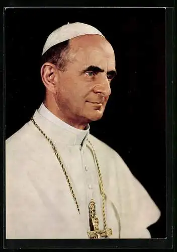 AK Portrait Papst Paul VI.