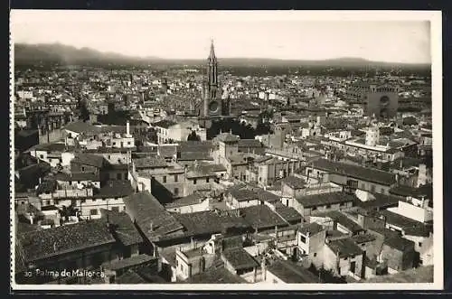 AK Palma de Mallorca, Ortsansicht mit Kirche