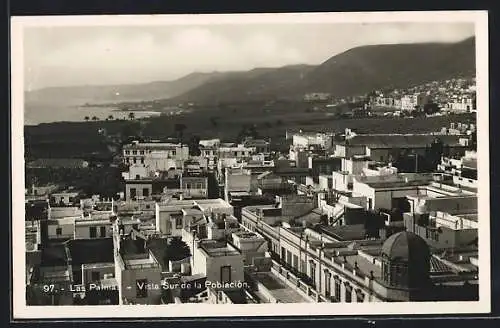 AK Las Palmas, Vista Sur la Pobiación