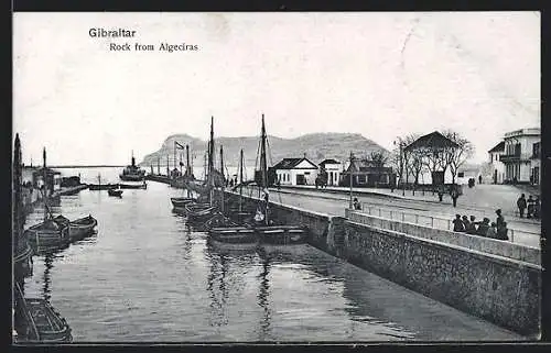 AK Gibraltar, Rock from Algeciras, Segelboote