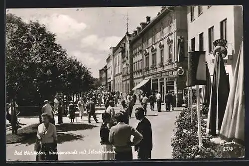 AK Bad Wörishofen, Kurpromenade mit Sebastianeum