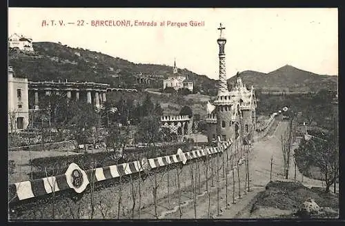 AK Barcelona, Entrada al Parque Güell