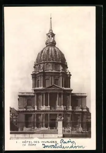 AK Paris, Hôtel des Invalides, Le Dome