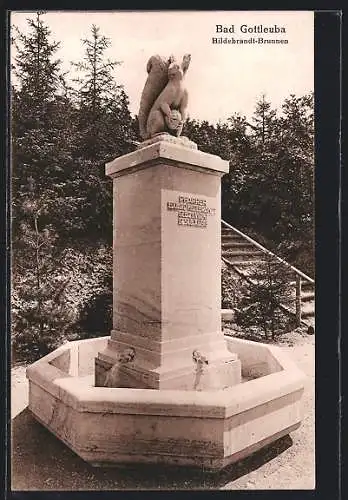 AK Bad Gottleuba, Der Hildebrandt-Brunnen