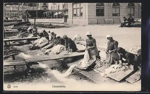 AK Arco, Lavandaie, Waschfrauen bei der Arbeit