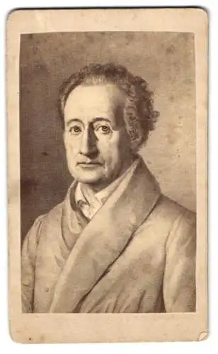 Fotografie unbekannter Fotograf und Ort, Johann Wolfgang von Goethe, nach einem Gemälde