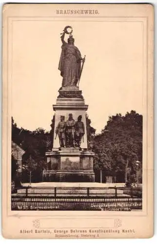 Fotografie Albert Bartels, Braunschweig, Ansicht Braunschweig, das Siegesdenkmal