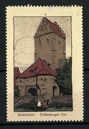 Reklamemarke Dinkelsbühl, Rothenburger-Tor