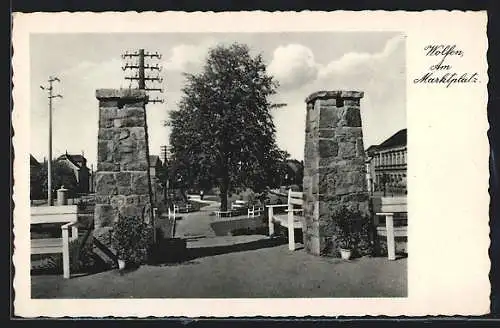 AK Wolfen, Parkanlage Am Marktplatz