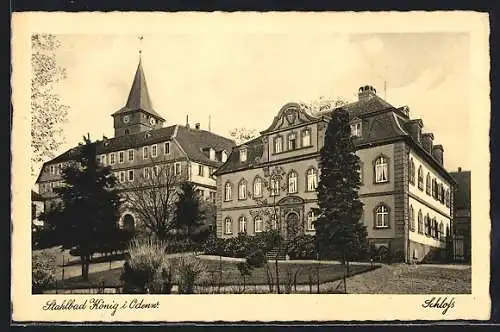 AK Bad König, Stahlbad und Schloss, Parkpartie