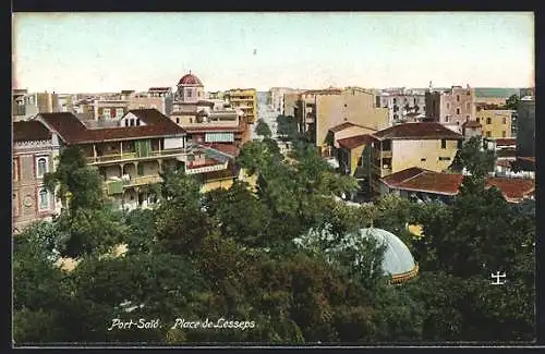 AK Port Said, Place de Lesseps