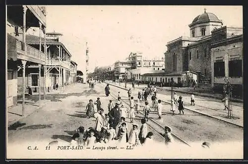 AK Port-Said, Lesseps street