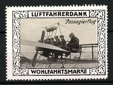 Reklamemarke Passagierflug, Wohlfahrtsmarke Luftfahrerdank