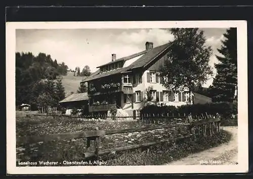 AK Oberstaufen, Partie am Landhaus Wucherer