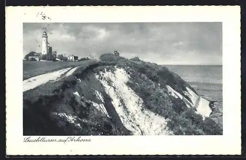 AK Arkona /Rügen, Leuchtturm und Steilküste