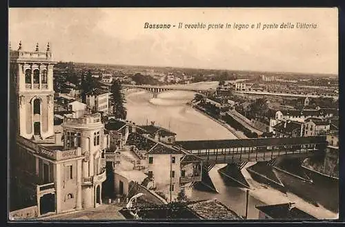 AK Bassano, Il vecchio ponte in legno e il ponte della Vittoria