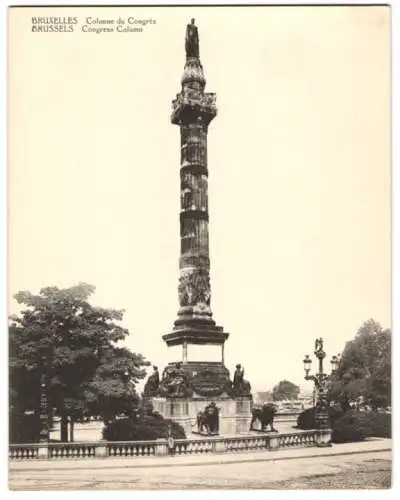 Riesen-AK Brüssel / Bruxelles, Colonne du Congres