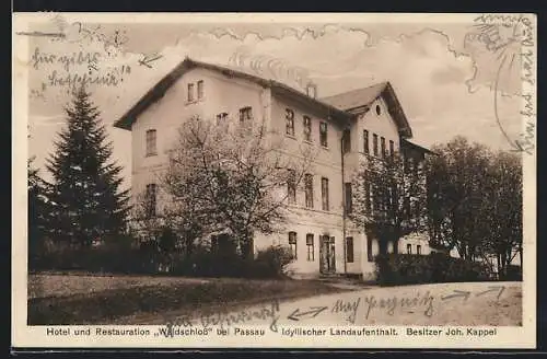 AK Passau, Hotel & Restaurant Waldschloss, Bes. Joh. Kappel