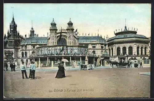 AK Ostende, Le Kursaal, Cote de la Ville