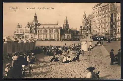 AK Ostende, Le Kursaal et les cabines de luxe