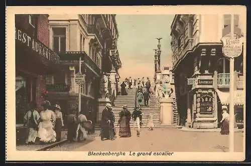 AK Blankenberghe, Le grand escalier