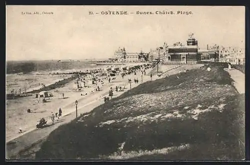 AK Ostende, Dunes, Chalet Plage