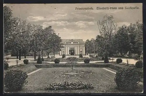 AK Franzensbad, Elisabeth-Platz & Salzquelle