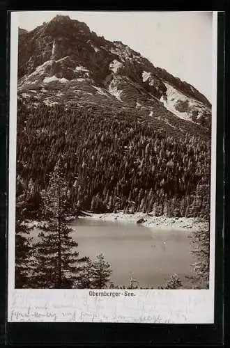 Foto-AK Fritz Gratl: Obernberger-See im Sonnenschein