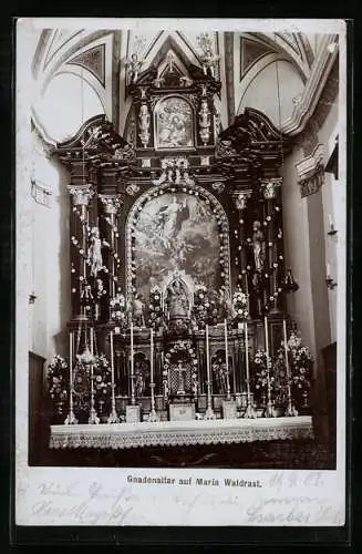 Foto-AK Fritz Gratl: Gnadenaltar auf Maria Waldrast