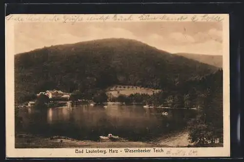 AK Bad Lauterberg /Harz, Der Wiesenbeeker Teich