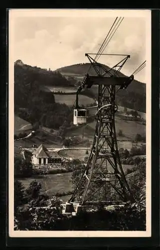 AK Freiburg i. B., Seilschwebebahn a. d. Schauinsland