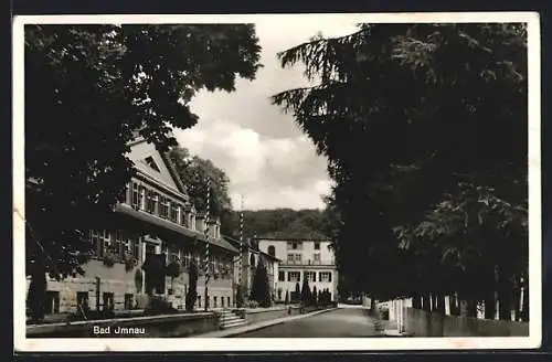 AK Bad Imnau, Gebäude an der Strasse