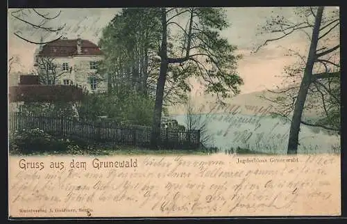 AK Grunewald, Das Jagdschloss mit Seeblick