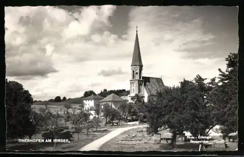 AK Oberhofen am Irrsee, Blick auf die Kirche