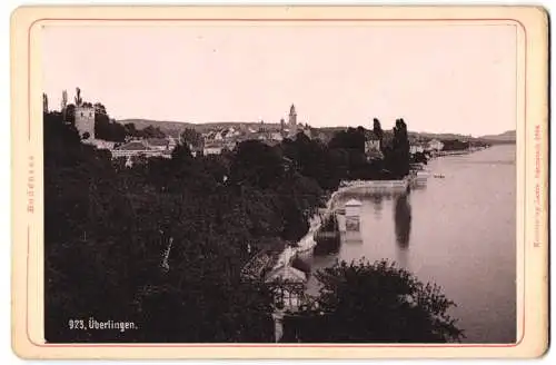 Fotografie Lautz, Darmstadt, Ansicht Überlingen / Bodensee, Stadtansicht mit Uferpartie