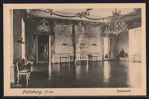 AK Feldsberg, Schloss, Speisesaal