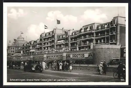 AK Scheveningen, Grand Hotel en parkeerterrein